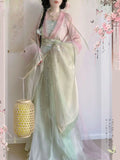 Original High-End Hanfu Dress | Heavy Floral Embroidery | Ancient Chinese Traditional Cosplay