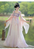 Traditional Hanfu Dress | Pink Purple Green | Ancient Chinese Carnival Cosplay Summer