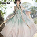 Mandarin Collar Hanfu Dress | Tang Style Embroidery | Traditional Chinese Casual Cosplay