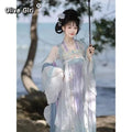 Mandarin Collar Hanfu Dress | Tang Style Embroidery | Traditional Chinese Casual Cosplay