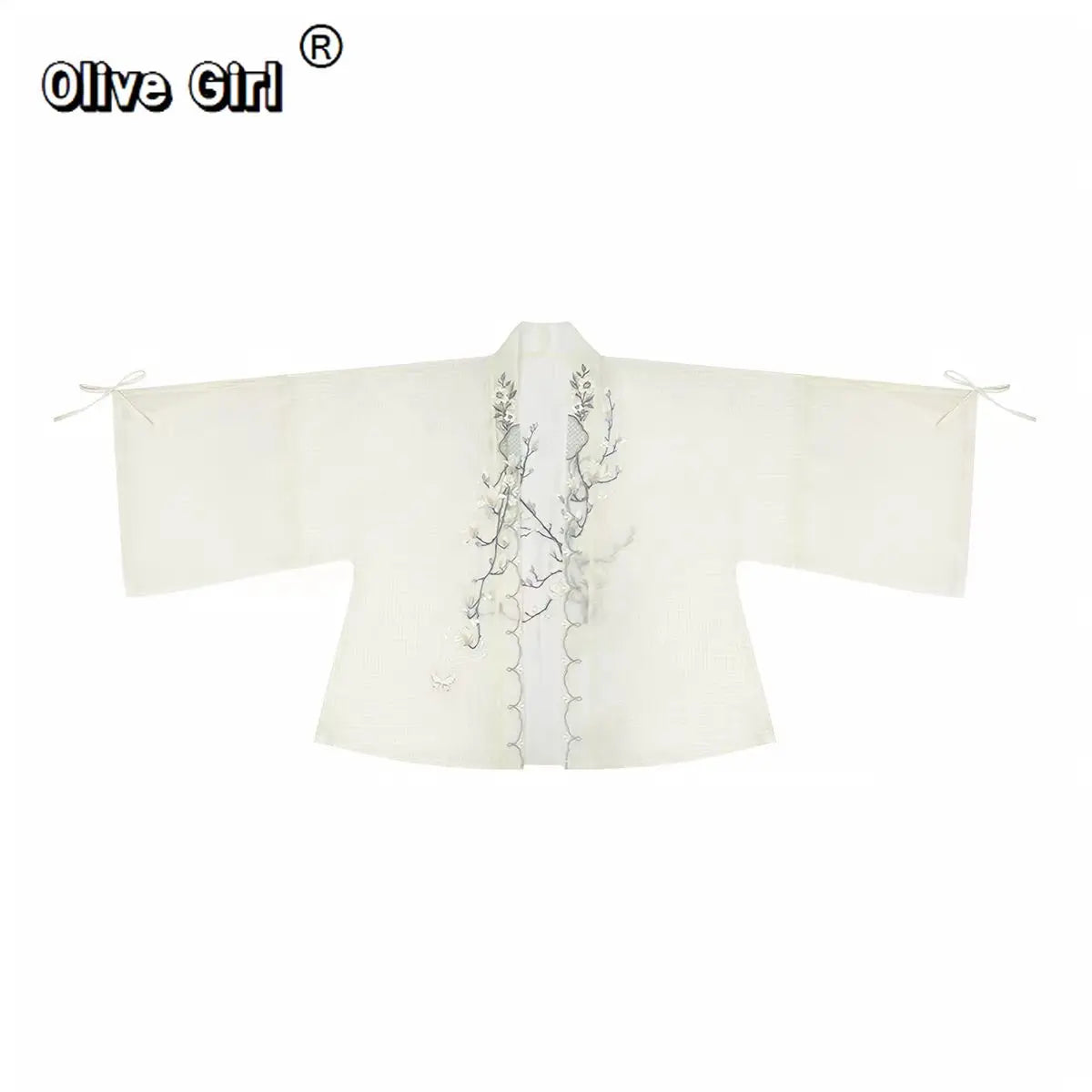 Olivegirl Hanfu Dress 2026 Elegant and Sweet Embroidered Hoodie Strap Set Summer Chinese Style Set Women's Clothing