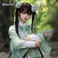 Panda Hanfu Dress | Lolita Horse Face Skirt | Cute Bamboo Embroidery Cosplay Party