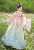 Traditional Hanfu Dress | Pink Purple Green | Ancient Chinese Carnival Cosplay Summer