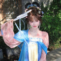 Ethereal Hanfu Dress | Tang Dynasty Embroidery | Flowing Spring Summer Cosplay Outfit