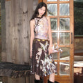 Olivegirl Vintage Elagant Women's Outfits Sets Butterfly Floral Skirt and Top 2 Piece Set 2026 Summer Cool Girl Female Clothes
