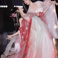 Flower Goddess Hanfu Dress | Butterfly Sleeve Heavy Embroidery | Tang Dynasty Cosplay Set