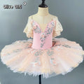 Olivegirl Girls Tutu Dance Costume Stage Outfit for Children Ballet Recital Clothing Ballet Skirt Kids Ballet Performance Dress