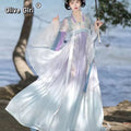 Mandarin Collar Hanfu Dress | Tang Style Embroidery | Traditional Chinese Casual Cosplay