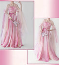 Pink Fairy Tale Hanfu Dress | High-End Floral Embroidery | Flowing Waist-Length Cosplay