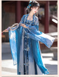 Tang Dynasty Hezi Hanfu Dress | Embroidered Chest-Length Pleated Skirt | Immortal Cosplay