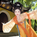 Original Han Tang Hanfu Dress | Embroidered Chest-Length Skirt | Spring Summer Cosplay Set