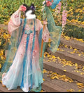 Olivegirl High-end Graduated Embroidered Tang Dynasty Style Hanfu Dress for Women Summer Fairy Costume Cosplay