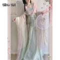 Original High-End Hanfu Dress | Heavy Floral Embroidery | Ancient Chinese Traditional Cosplay
