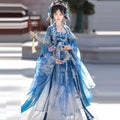 Tang Dynasty Hezi Hanfu Dress | Embroidered Chest-Length Pleated Skirt | Immortal Cosplay