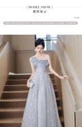 Olivegirl 2026 New Luxury Dress High-End Blue Evening Dress for Women Graduation Engagement Toasting Party Banquet Wear