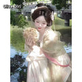 Tang Dynasty Hanfu Gown | Floor-Length Cheongsam Style | Embroidered Printed Full Set