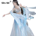 Mermaid Princess Hanfu | Exotic Embroidery Dance Goddess Cosplay | Summer Fantasy Set