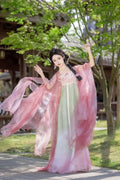 High-End Tang Dynasty Hanfu Dress | Elegant Floral Embroidery | Luxury Fairy Cosplay Set