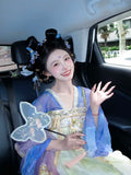 Purple Hanfu Dress | Tang Dynasty Goddess Embroidery | Ancient Fairy Cosplay Set