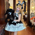 Olivegirl Girls Birthday Lolita Dress 2026 Spring Summer Women's Bowknot Pearl Rose Slim Short Mini Party Dress Cosplay