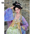 Purple Hanfu Dress | Tang Dynasty Goddess Embroidery | Ancient Fairy Cosplay Set