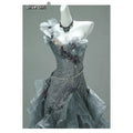 Olivegirl High End Dress 2026 New Lace One Shoulder Elegant Dress Fish Tail Wrapped Buttocks Art Examination Birthday Dress