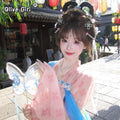 Ethereal Hanfu Dress | Tang Dynasty Embroidery | Flowing Spring Summer Cosplay Outfit