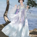 Mandarin Collar Hanfu Dress | Tang Style Embroidery | Traditional Chinese Casual Cosplay