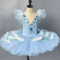 Olivegirl Girls Tutu Dance Costume Stage Outfit for Children Ballet Recital Clothing Ballet Skirt Kids Ballet Performance Dress