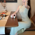 Olivegirl 2026 Chinese Gentle Embroidered Dress Women's Summer Qipao Cheongsams Elegant Beautiful Temperament Improved Dress