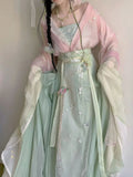 Original High-End Hanfu Dress | Heavy Floral Embroidery | Ancient Chinese Traditional Cosplay