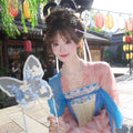Ethereal Hanfu Dress | Tang Dynasty Embroidery | Flowing Spring Summer Cosplay Outfit