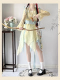 Olivegirl Hanfu Dress Fairy Elegant Sweet Original Xianxia Daily Ancient Style Set Summer Traditional Chinese Clothing