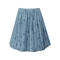 Olivegirl Chinese Embroidery Flower Shirt Pleated Skirt Short Improved Round Neck Top Women's Outfits Clothing