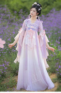 Traditional Hanfu Dress | Pink Purple Green | Ancient Chinese Carnival Cosplay Summer