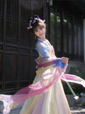 Purple Hanfu Dress | Tang Dynasty Goddess Embroidery | Ancient Fairy Cosplay Set