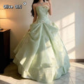 Olivegirl 2026 New High-end Strapless Women's Dress Mint Evening Dress Student Banquet Ceremony Host Performance Dress