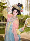 Fairy Goddess Hanfu Dress | High-End Floral Embroidery | Chinese Deity Cosplay Set