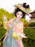 Fairy Goddess Hanfu Dress | High-End Floral Embroidery | Chinese Deity Cosplay Set