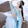 Mermaid Princess Hanfu | Exotic Embroidery Dance Goddess Cosplay | Summer Fantasy Set