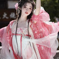 Flower Goddess Hanfu Dress | Butterfly Sleeve Heavy Embroidery | Tang Dynasty Cosplay Set