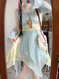 Xianxia Fairy Hanfu Dress | Sweet Ancient Chinese Cosplay Set | Summer Traditional