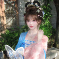 Ethereal Hanfu Dress | Tang Dynasty Embroidery | Flowing Spring Summer Cosplay Outfit