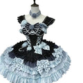 Olivegirl Girls Birthday Lolita Dress 2026 Spring Summer Women's Bowknot Pearl Rose Slim Short Mini Party Dress Cosplay