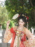 Embroidered Hanfu 3-Piece Set | Tang Dynasty Fairy Cosplay | Chest-Length Skirt